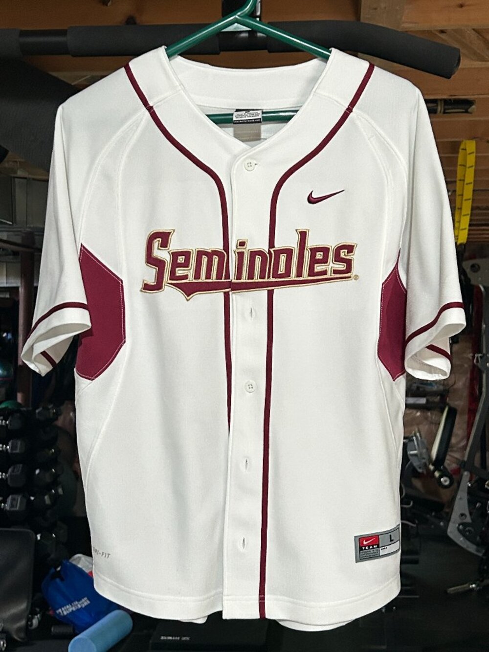 Florida State University Seminoles Nike Baseball Jersey – Youth Large